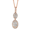 LE VIAN LE VIAN 14K ROSE GOLD 0.77 CT. TW. DIAMOND NECKLACE