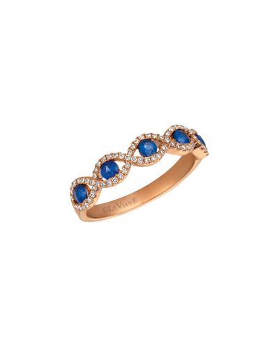 Le Vian 14k Rose Gold 0.73 Ct. Tw. Diamond & Sapphire Ring