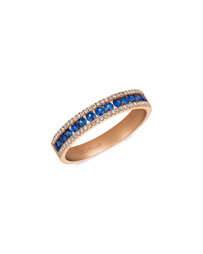 Le Vian 14k Rose Gold 0.57 Ct. Tw. Diamond & Sapphire Ring