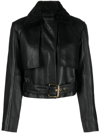 PINKO `GEPPETTO` LEATHER JACKET