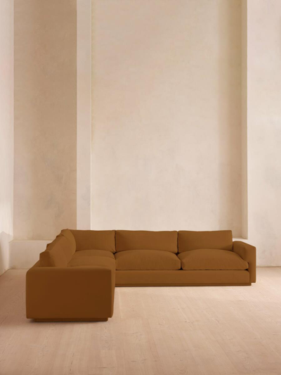 Soho Home Mossley Corner Sofa In Burgundy