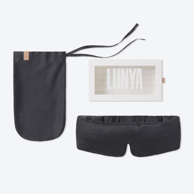 Lunya Washable Silk Sleep Mask In Meditative Grey