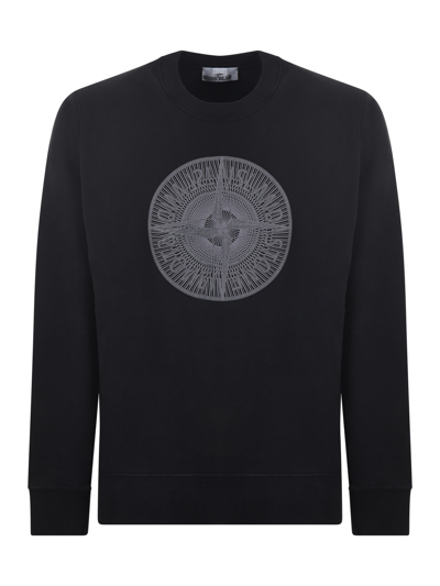Stone Island Sweatshirt In Nero