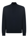 Hugo Boss Sweater Boss Men Color Blue In Blu Scuro