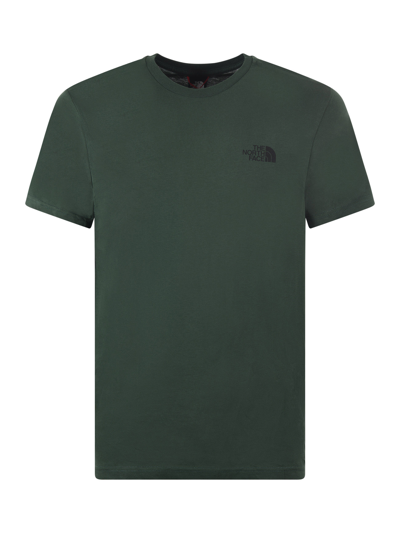 The North Face T-shirt In Verde Scuro