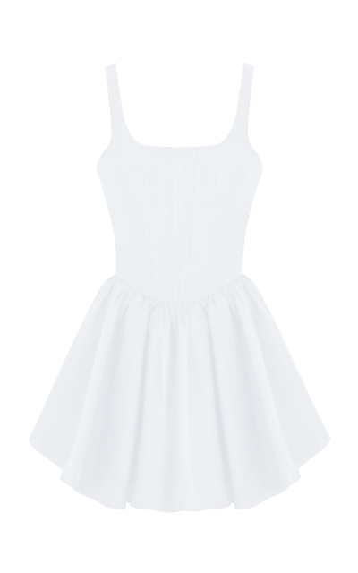 The New Arrivals Ilkyaz Ozel Marie A. Corset Mini Dress In White
