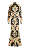 Etro Floral Stretch-cotton Maxi Shirt Dress In Multi