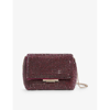 Ted Baker Womens Purple Crystal-embellished Woven Cross-body Bag