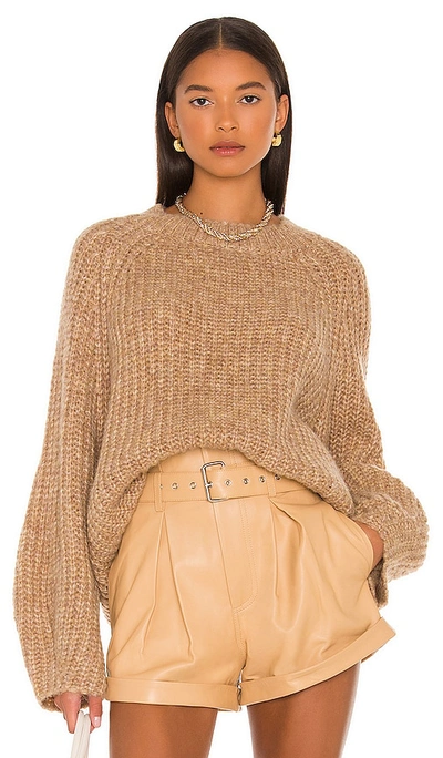 L'academie Strick Sonoma Crew Neck In Tan