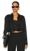ALEXANDER WANG BUTTON DOWN WITH INTEGRATED CAMI