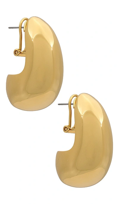 Lele Sadoughi Dome Hoop Earrings In Gold
