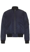 Theory Flight Bomber Jacket In Navy