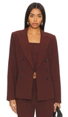 Paige Malbec Blazer In Brown