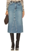 Rails The Highland Nonstretch Denim Midi Skirt In Blue