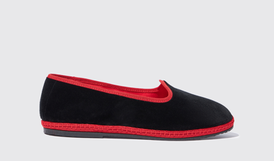 Scarosso Select Edit -  Slippers Black In Black - Velvet