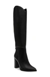 Steve Madden Brittan Knee High Boot In Black Leather