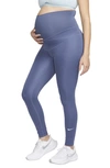 Nike Women's One (m) High-waisted Leggings (maternity) In Blue