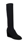 Eileen Fisher Kasana Leather Knee-high Boots In Black