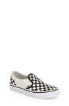 Vans Classic Checkerboard Slip-on In Checkerboard/ White/ Black