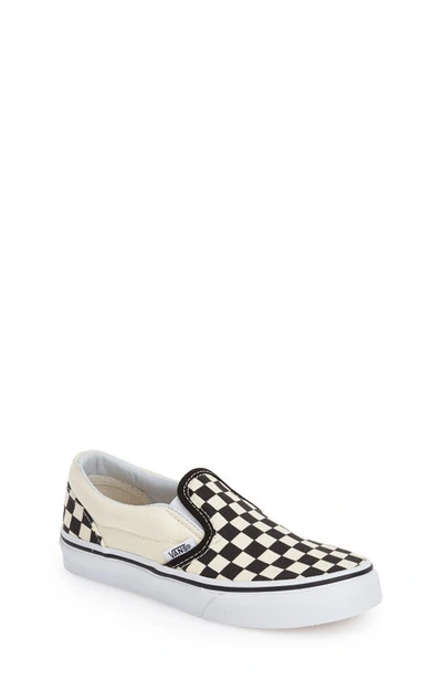 VANS VANS KIDS' CLASSIC CHECKER SLIP-ON