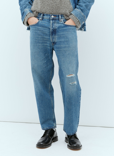 Apc X Jwa Tapered Denim Jeans In Blue