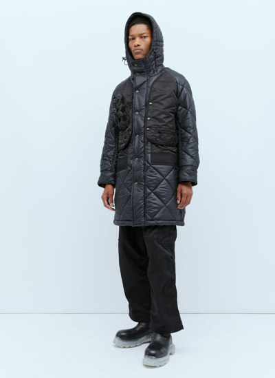 Junya Watanabe X Innerraum Hooded Quilted Jacket In Black