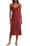 Lunya Washable Silk Slipdress Nightgown In Calliope Wine