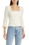 REFORMATION REFORMATION AMALIE TIERED SLEEVE TOP