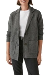 Michael Stars Diana Knit Blazer In Charcoal