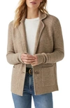 Michael Stars Diana Knit Blazer In Dark Oatmeal In Dark Oatmeal
