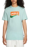 Nike Swoosh Appliqué Graphic T-shirt In Green