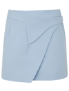 Wardrobe.nyc Wrap Skirt Mini In Blue