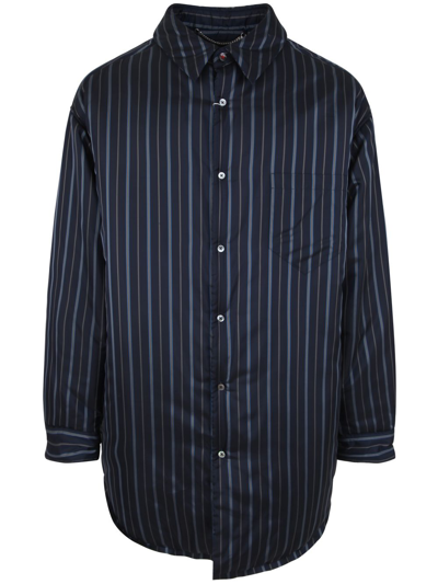 Maison Margiela Padded Shirt In Navy