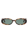 Le Specs Tortoiseshell Outta Love Sunglasses In Tort / Green Mono