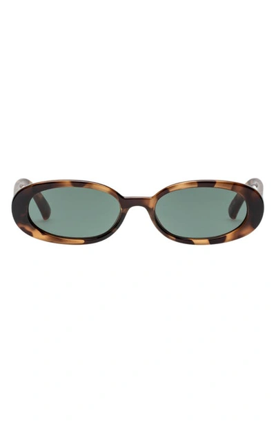 Le Specs Tortoiseshell Outta Love Sunglasses In Tort / Green Mono