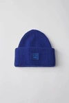 ACNE STUDIOS Ribbed beanie hat royal blue