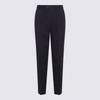 Brunello Cucinelli Black Cotton And Cashmere Blend Pants