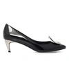 ROGER VIVIER SEXY CHOC PATENT LEATHER COURTS