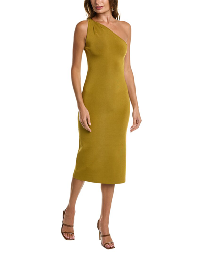 Galvan Persephone Midi Dress In Green