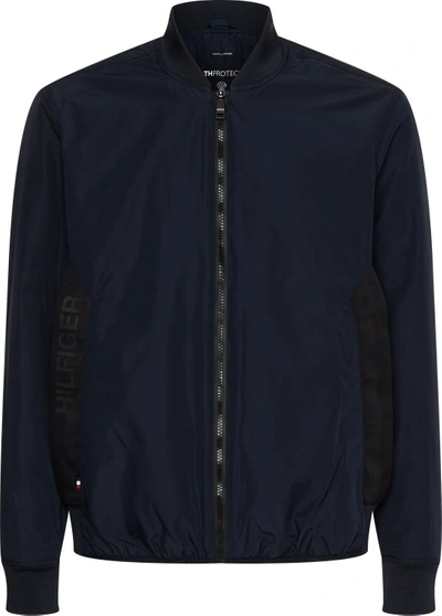 Tommy Hilfiger Navy Blue Zip-up Jacket In Blu Blu E Verdi