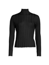 The Row Daxy Mock-neck Linen-silk Rib Top In Black