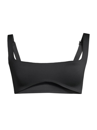 Free People Hailey Square Bralette In Black