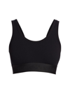 Dolce & Gabbana Logo-underband Stretch-cotton Sports Bra In Black