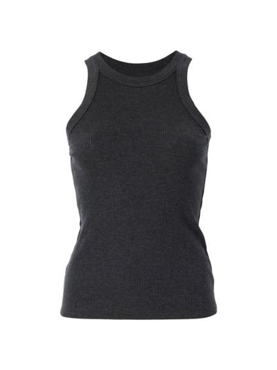 Bandier Women's Wesley Rivington Ribbed Tank In Charcoal Heather