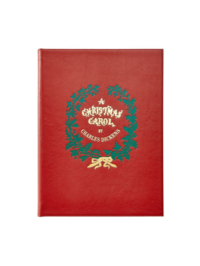 Graphic Image A Christmas Carol By Charles Dickens In Red