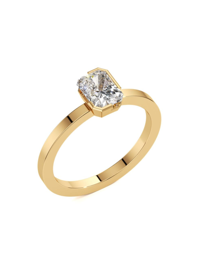 Unsaid Women's Meta 18k Yellow Gold & 1.01 Tcw Lab-grown Diamond Radiant-cut Solitaire Ring