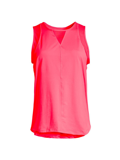 Lucky In Love Women's Luv Chill Out Tank In Bright Pink