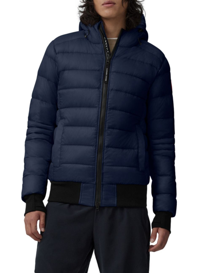 Canada Goose Crofton Slim Fit Packable Hooded Jacket In Atlantic Navy