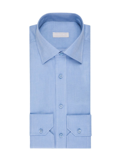 Stefano Ricci Men's Handmade Alba Shirt In Blue