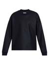 Jil Sander Men's Wool Crewneck Sweater In Azul